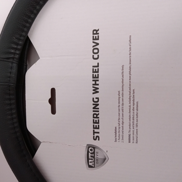 AUTO DRIVE PINK AND BLK. STEERING WHEEL COVER FITS 14.5" TO 15.35" NWOT - Picture 5 of 6